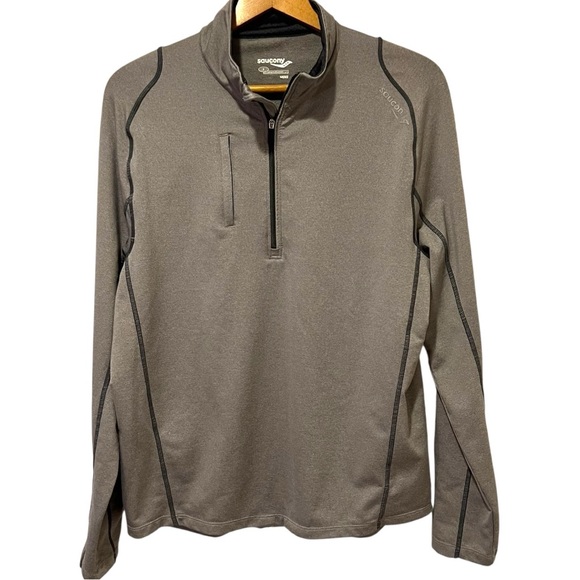 Saucony Other - Saucony Men's Gray Quarter-Zip Jacket